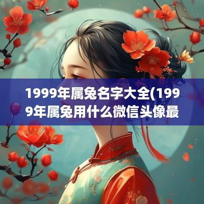 1999年属兔名字大全(1999年属兔用什么微信头像最旺财)