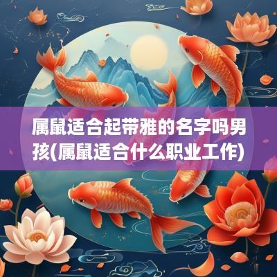 属鼠适合起带雅的名字吗男孩(属鼠适合什么职业工作)