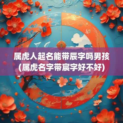 属虎人起名能带辰字吗男孩(属虎名字带宸字好不好)