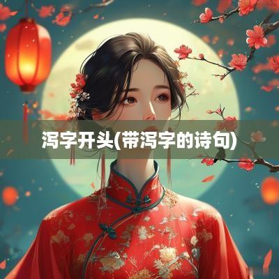 泻字开头(带泻字的诗句)