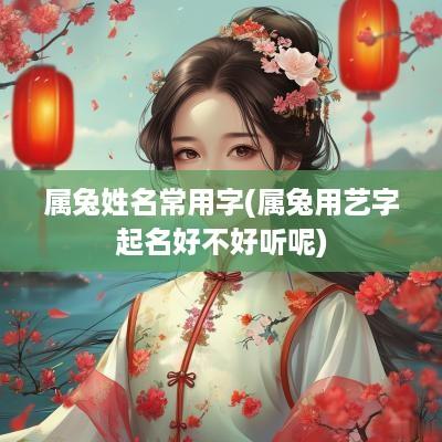 属兔姓名常用字(属兔用艺字起名好不好听呢)