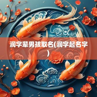 润字辈男孩取名(润字起名字)