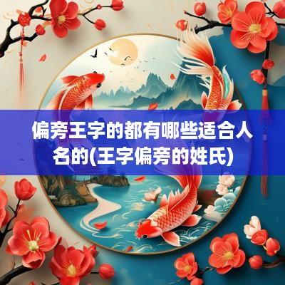 偏旁王字的都有哪些适合人名的(王字偏旁的姓氏)