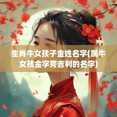 生肖牛女孩子金姓名字(属牛女孩金字旁吉利的名字)