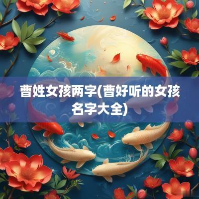 曹姓女孩两字(曹好听的女孩名字大全)
