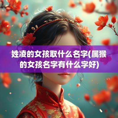姓凌的女孩取什么名字(属猴的女孩名字有什么字好)