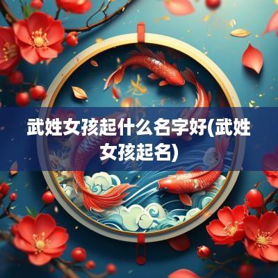 武姓女孩起什么名字好(武姓女孩起名)