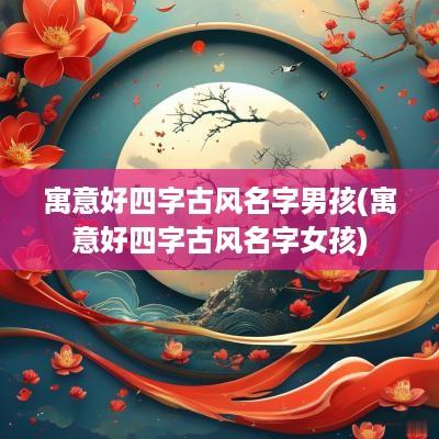 寓意好四字古风名字男孩(寓意好四字古风名字女孩)