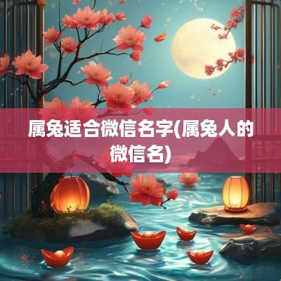 属兔适合微信名字(属兔人的微信名)