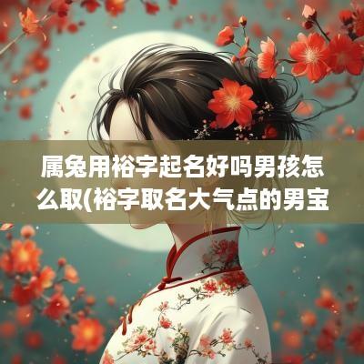 属兔用裕字起名好吗男孩怎么取(裕字取名大气点的男宝)