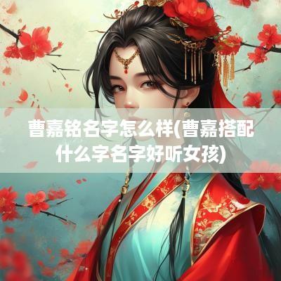 曹嘉铭名字怎么样(曹嘉搭配什么字名字好听女孩)
