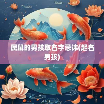 属鼠的男孩取名字忌讳(起名男孩)