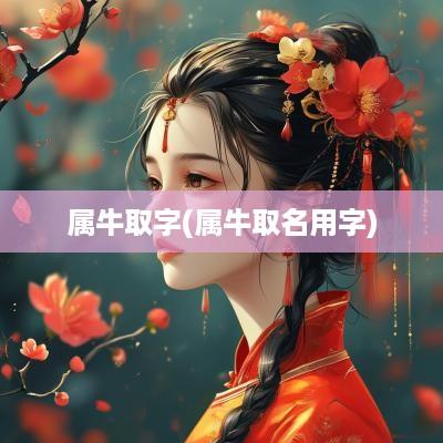 属牛取字(属牛取名用字)