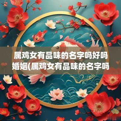 属鸡女有品味的名字吗好吗婚姻(属鸡女有品味的名字吗好吗)