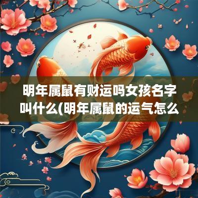 明年属鼠有财运吗女孩名字叫什么(明年属鼠的运气怎么样)