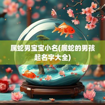属蛇男宝宝小名(属蛇的男孩起名字大全)
