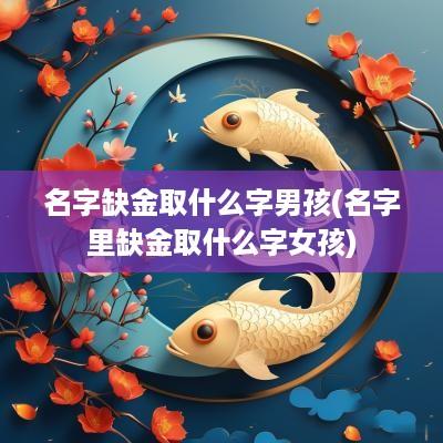 名字缺金取什么字男孩(名字里缺金取什么字女孩)