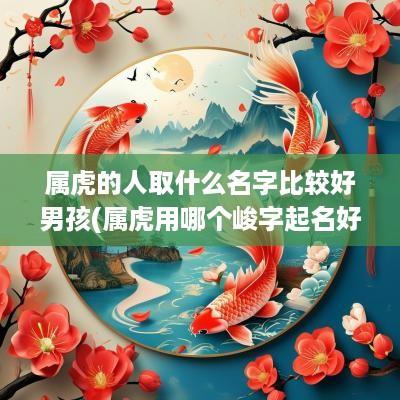 属虎的人取什么名字比较好男孩(属虎用哪个峻字起名好听女孩)