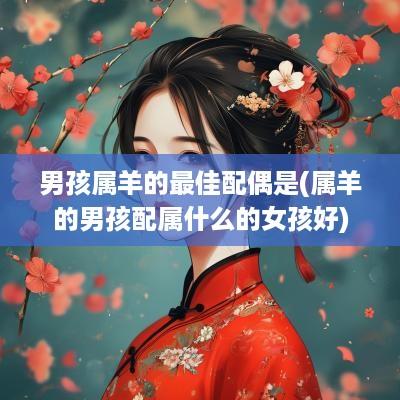 男孩属羊的最佳配偶是(属羊的男孩配属什么的女孩好)