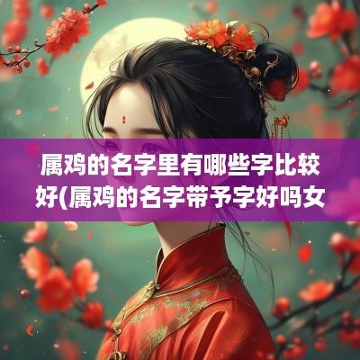 属鸡的名字里有哪些字比较好(属鸡的名字带予字好吗女孩)
