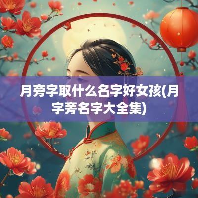 月旁字取什么名字好女孩(月字旁名字大全集)