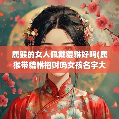 属猴的女人佩戴貔貅好吗(属猴带貔貅招财吗女孩名字大全)