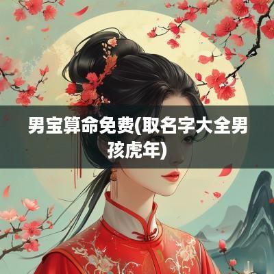 男宝算命免费(取名字大全男孩蛇年)