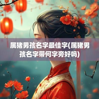 属猪男孩名字最佳字(属猪男孩名字带何字旁好吗)