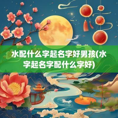 水配什么字起名字好男孩(水字起名字配什么字好)