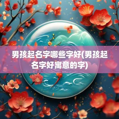 男孩起名字哪些字好(男孩起名字好寓意的字)