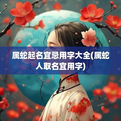 属蛇起名宜忌用字大全(属蛇人取名宜用字)