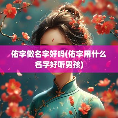 佑字做名字好吗(佑字用什么名字好听男孩)