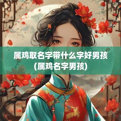 属鸡取名字带什么字好男孩(属鸡名字男孩)