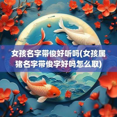 女孩名字带俊好听吗(女孩属猪名字带俊字好吗怎么取)