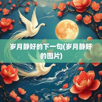 岁月静好的下一句(岁月静好的图片)