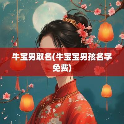牛宝男取名(牛宝宝男孩名字免费)