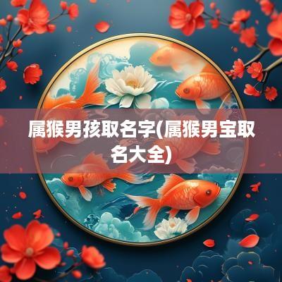 属猴男孩取名字(属猴男宝取名大全)