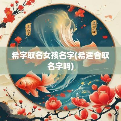 希字取名女孩名字(希适合取名字吗)