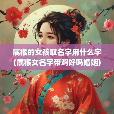 属猴的女孩取名字用什么字(属猴女名字带鸡好吗婚姻)