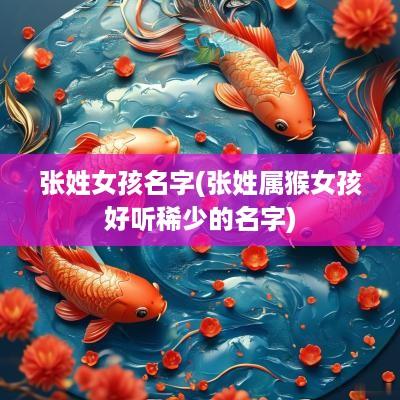 张姓女孩名字(张姓属猴女孩好听稀少的名字)