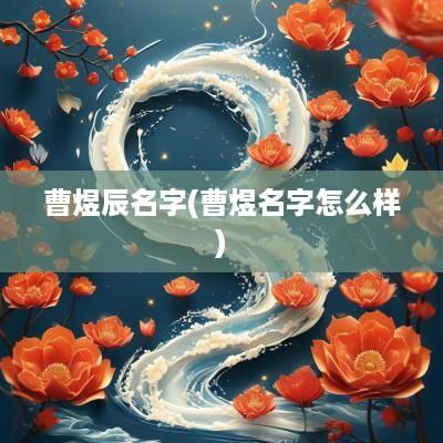 曹煜辰名字(曹煜名字怎么样)