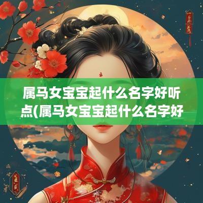 属马女宝宝起什么名字好听点(属马女宝宝起什么名字好听又吉祥)