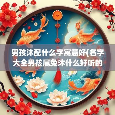 男孩沐配什么字寓意好(名字大全男孩属兔沐什么好听的)