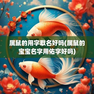 属鼠的用字取名好吗(属鼠的宝宝名字用佑字好吗)