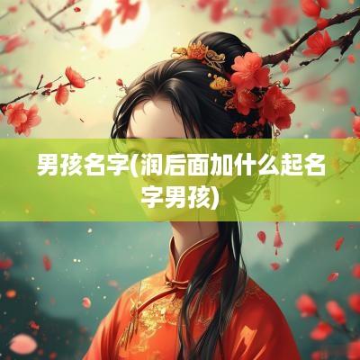 男孩名字(润后面加什么起名字男孩)
