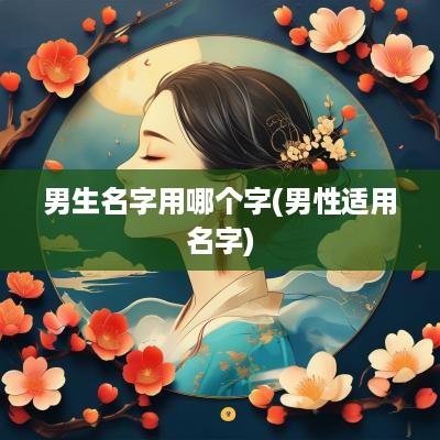 男生名字用哪个字(男性适用名字)