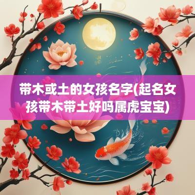 带木或土的女孩名字(起名女孩带木带土好吗属虎宝宝)