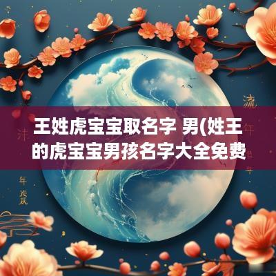 王姓虎宝宝取名字 男(姓王的虎宝宝男孩名字大全免费)
