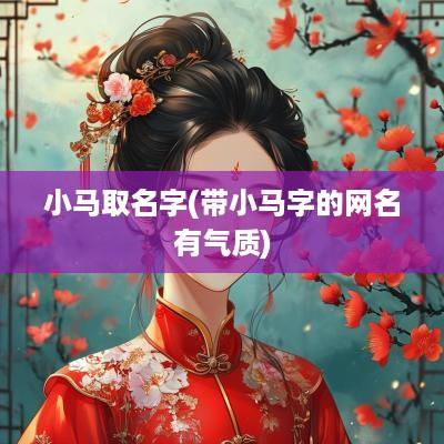 小马取名字(带小马字的网名有气质)