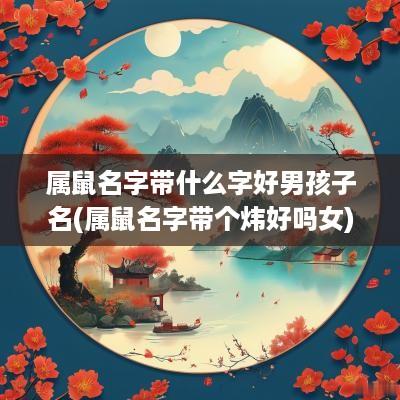 属鼠名字带什么字好男孩子名(属鼠名字带个炜好吗女)
